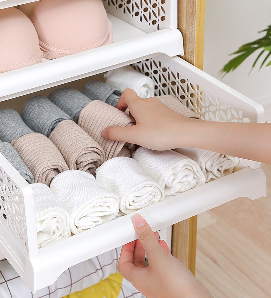 MIVLINA® Stackable Clothes Storage Basket