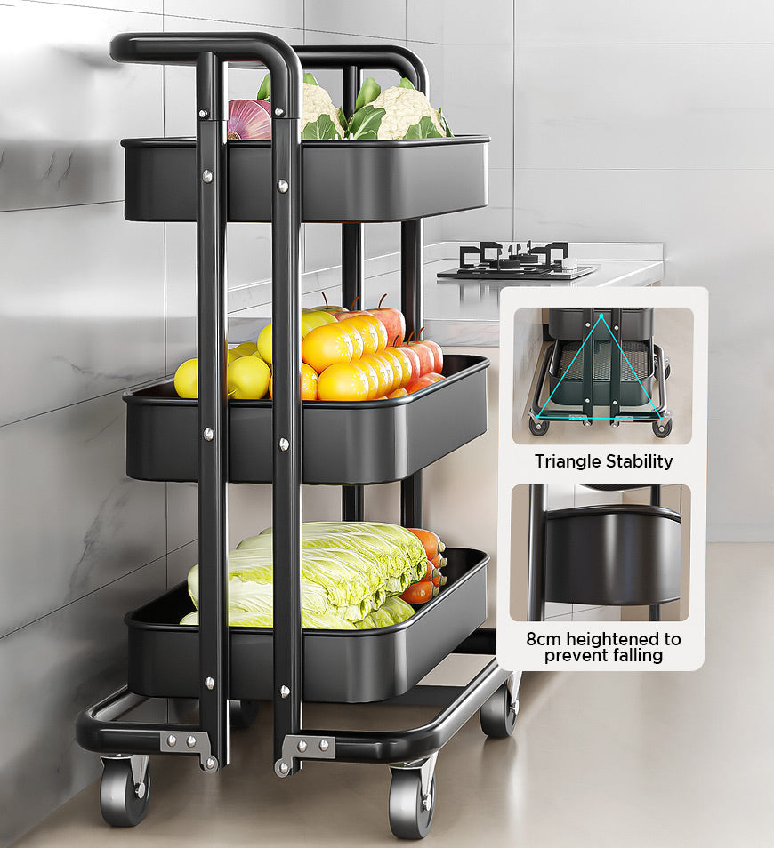 MIVLINA® Utility Cart with Adjustable Shelves F252
