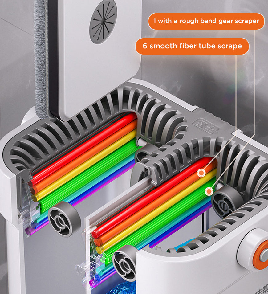 MIVLINA®Free-Press Colorful Mop Bucket and Wringer Combo