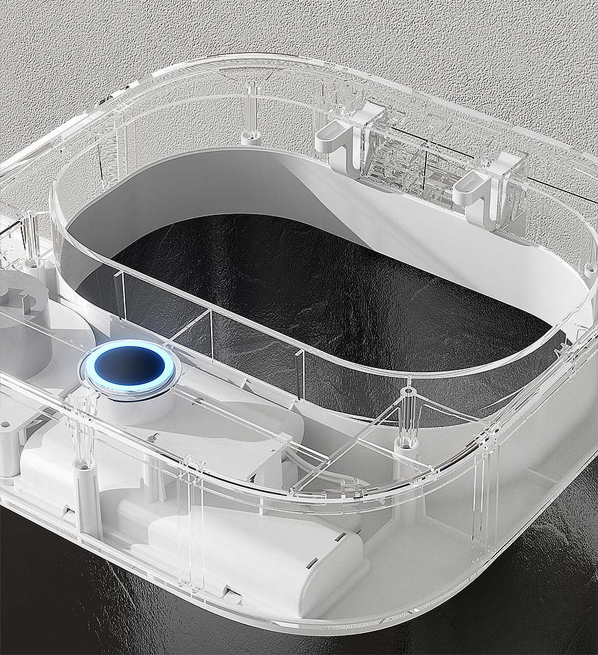 MIVLINA® 3.96 Gallon Touchless Smart Adsorption Trash Can