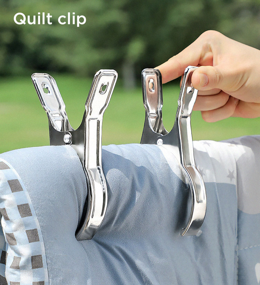 MIVLINA® 8 Packs Super Jumbo stainless Clips for Quilts F23