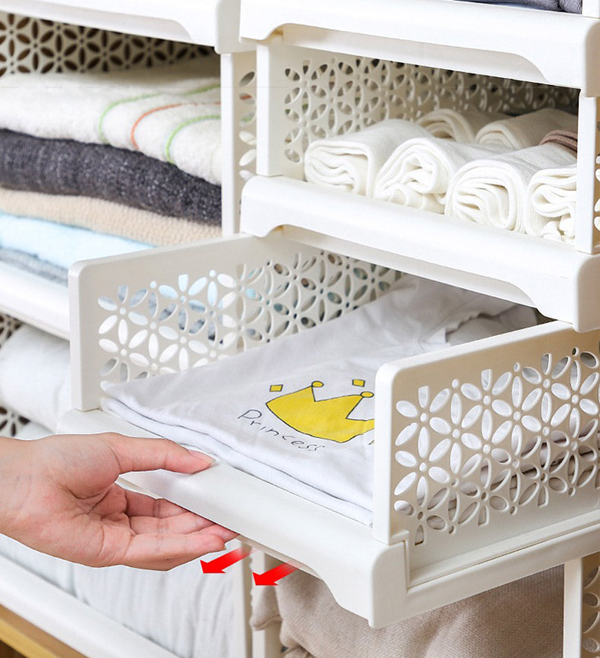 MIVLINA® Stackable Clothes Storage Basket