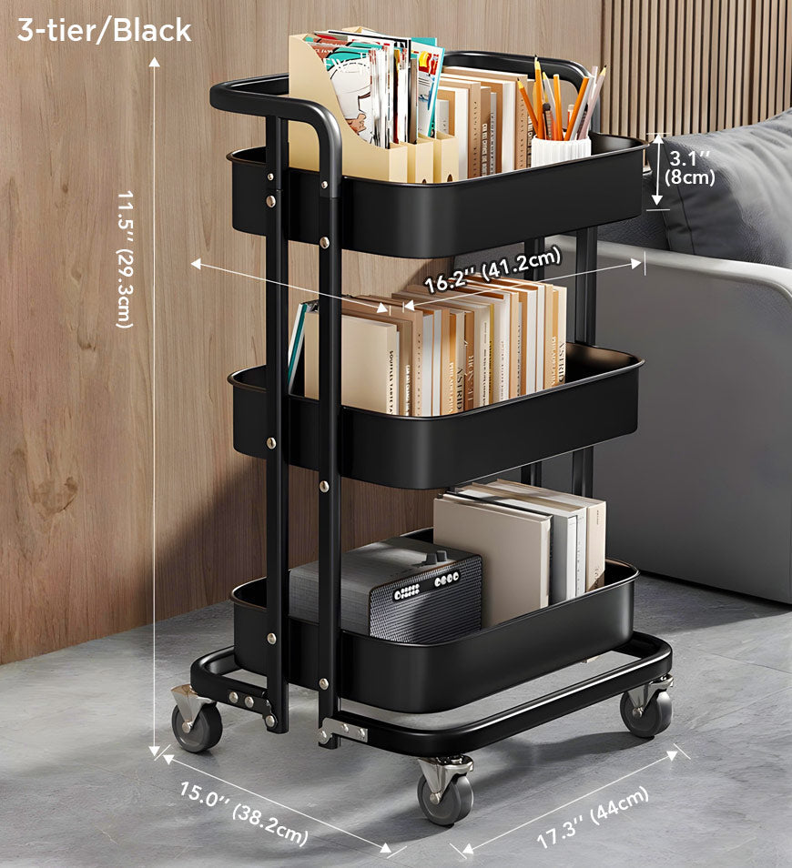 MIVLINA® Utility Cart with Adjustable Shelves F252