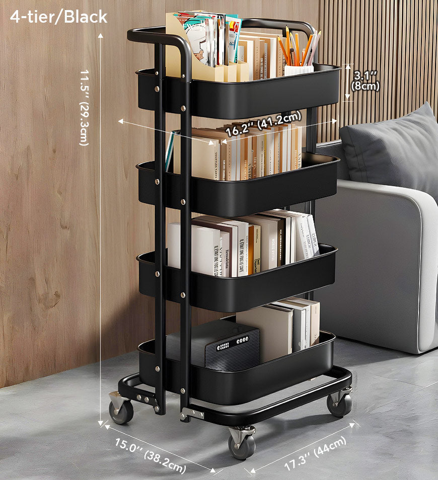 MIVLINA® Utility Cart with Adjustable Shelves F252