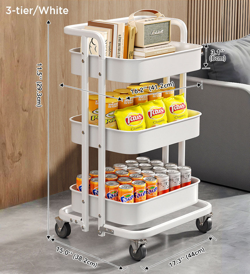 MIVLINA® Utility Cart with Adjustable Shelves F252