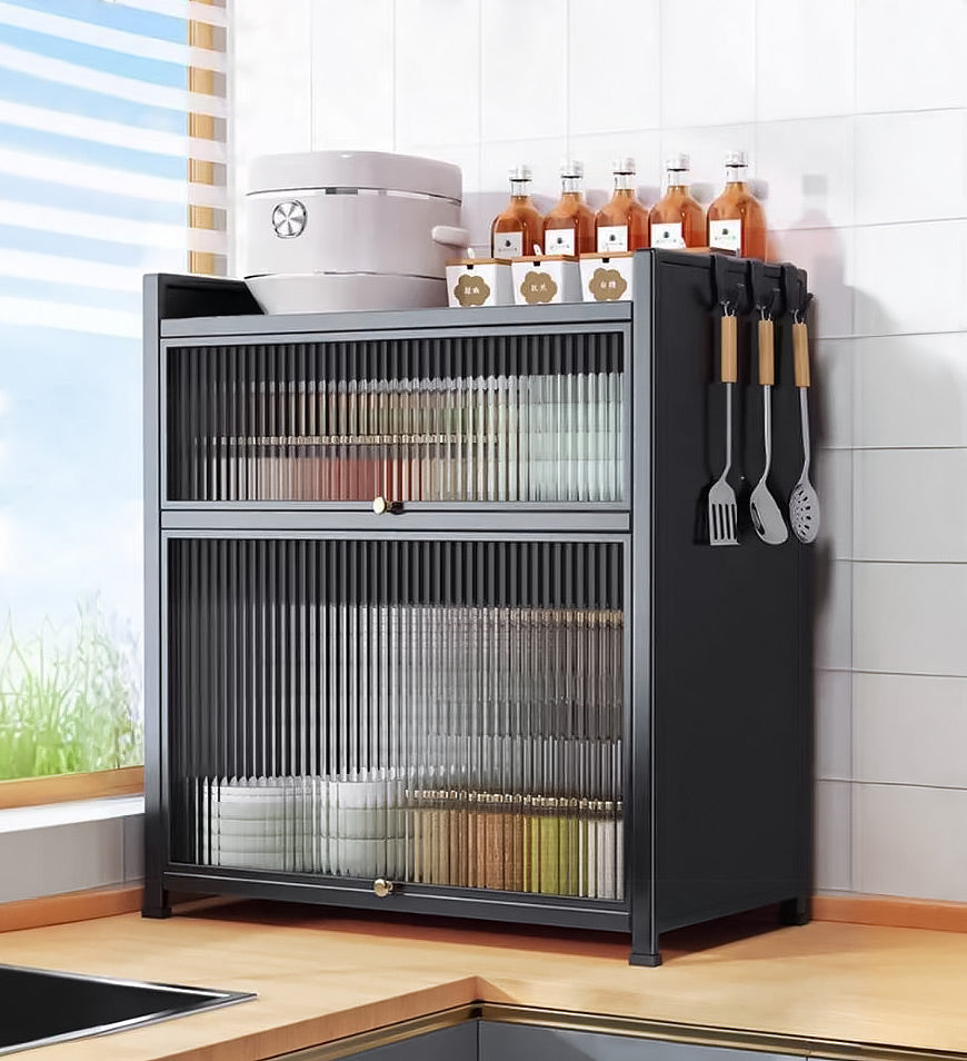 MIVLINA® 3-tier kitchen shelf, placed on the workbench, suitable for spices, dishes, pots F241