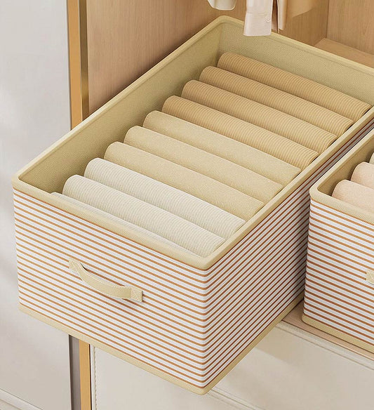MIVLINA® Foldable Cotton Drawer Organizers For Clothing F211