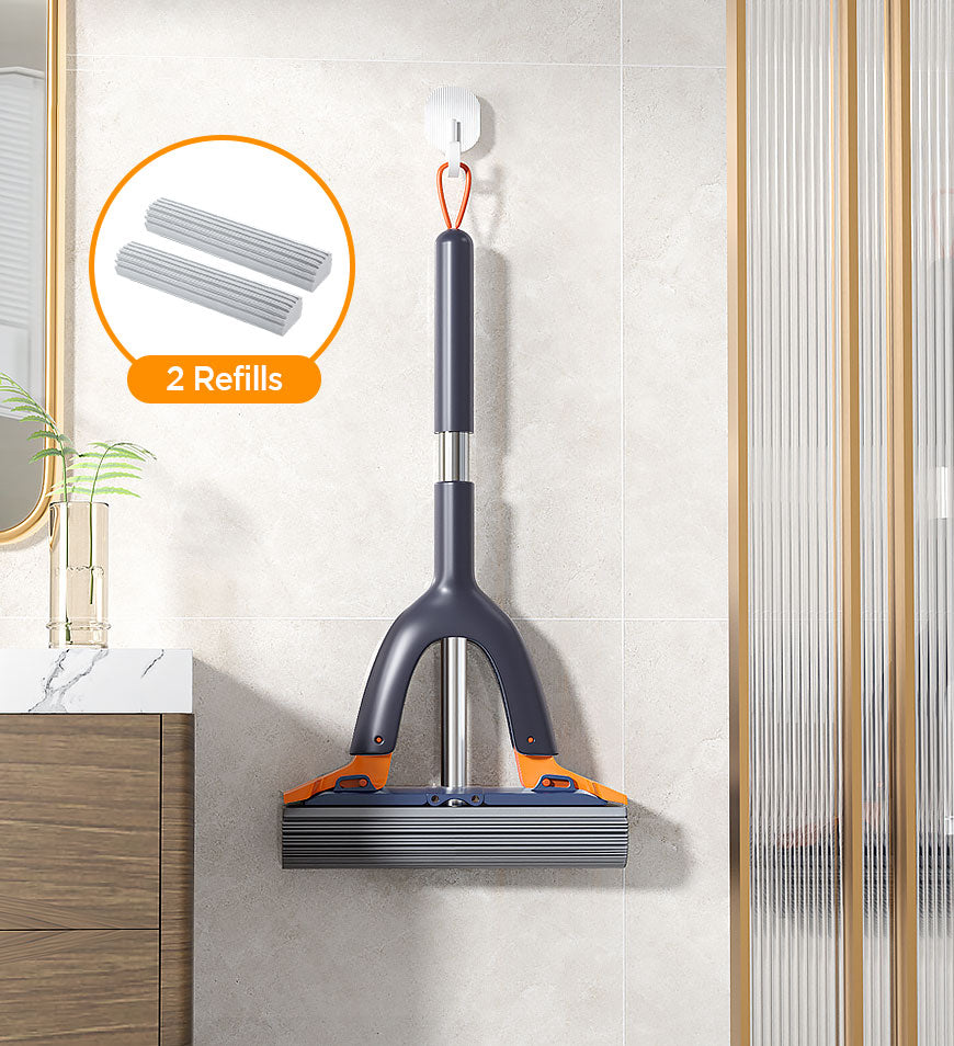 MIVLINA® Wash Free Portable Self Squeeze Short Mini Mop Z65