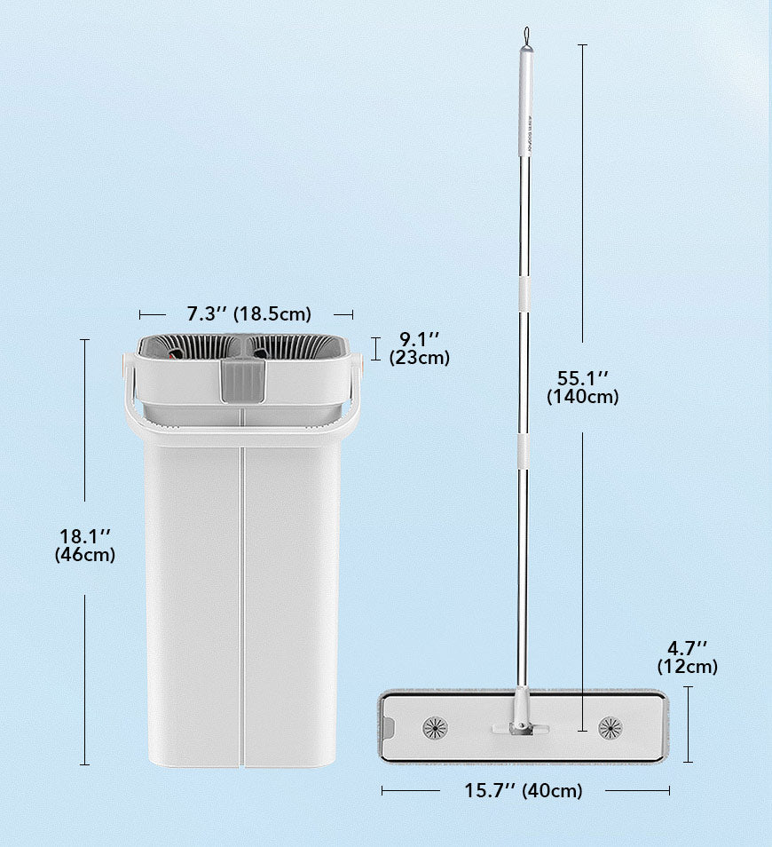 MIVLINA®Free-Press Colorful Mop Bucket and Wringer Combo