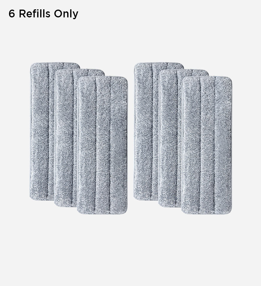 MIVLINA®Flat Floor Mop and Bucket Set with Aluminum Handle