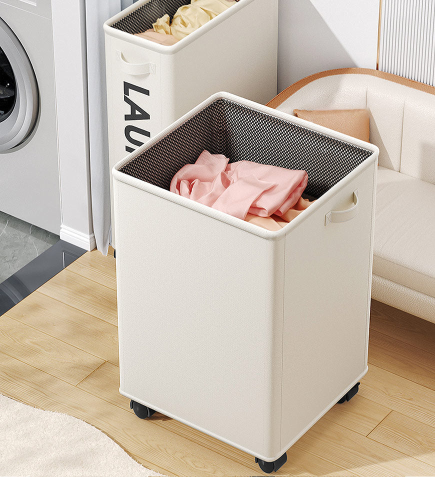 MIVLINA®Collapsible Laundry Hamper with Wheels F9