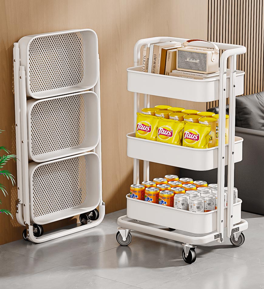 MIVLINA® Utility Cart with Adjustable Shelves F252