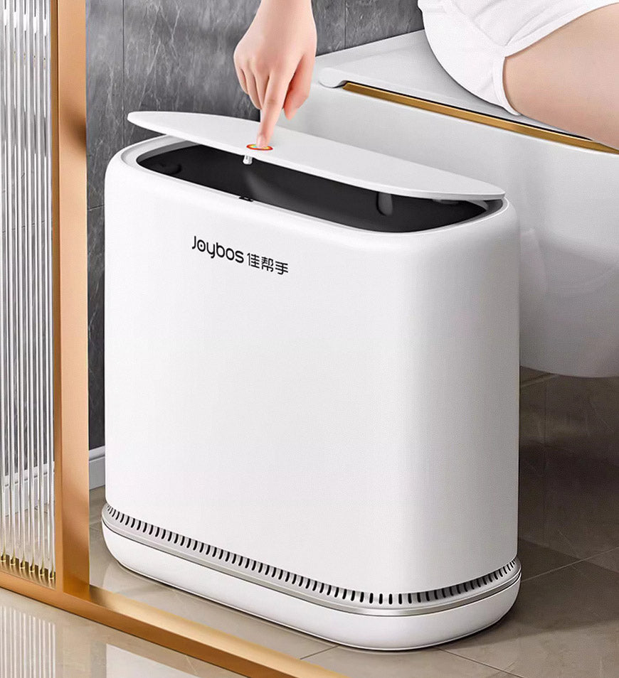 MIVLINA® 3.3Gal Bathroom Slim Press Top Lid Trash Can Z29