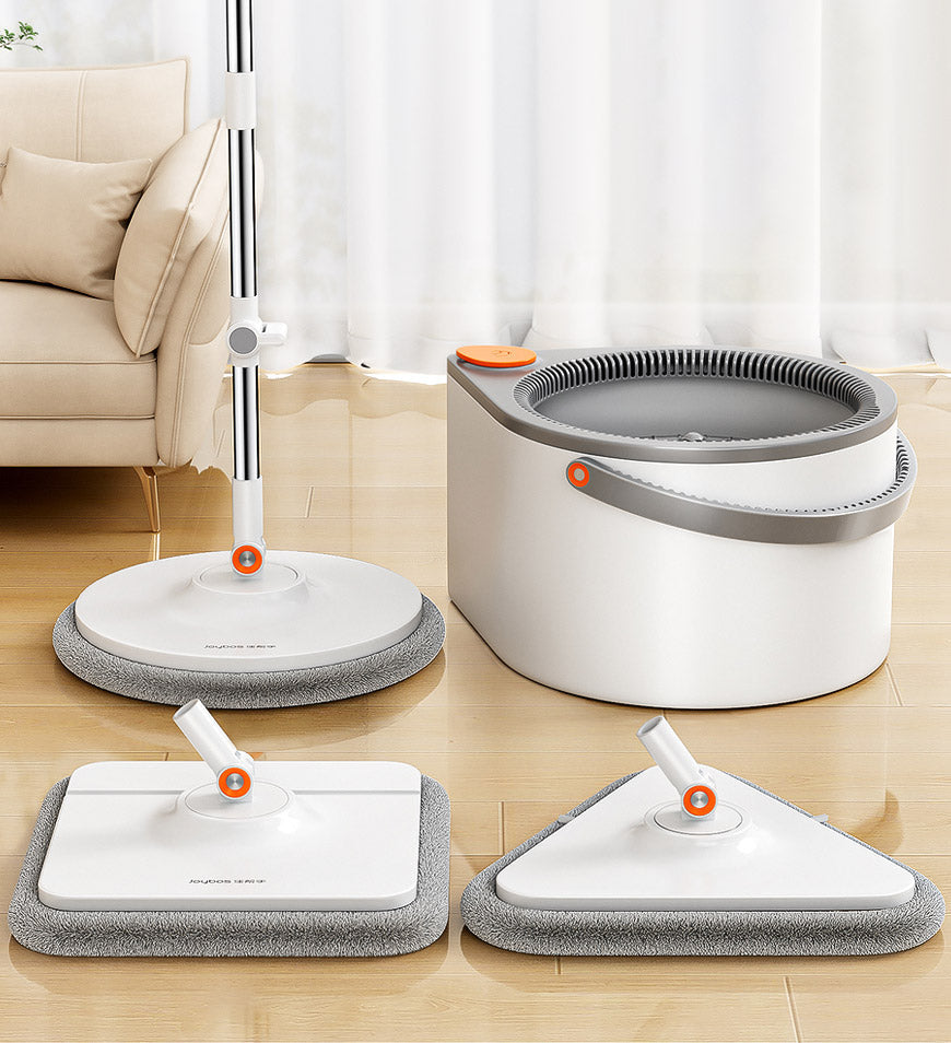 MIVLINA® 360 Spin Mop Bucket Set and Wringer with Three Types Mop Heads Z56