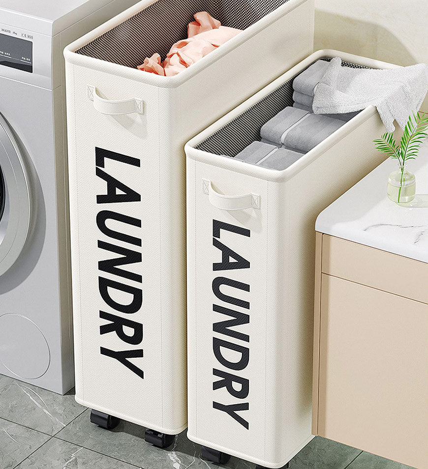 MIVLINA®Collapsible Laundry Hamper with Wheels F9