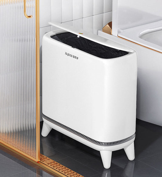 MIVLINA® Narrow Trash Can With Legs Auto Adsorb Trash Bag Z108