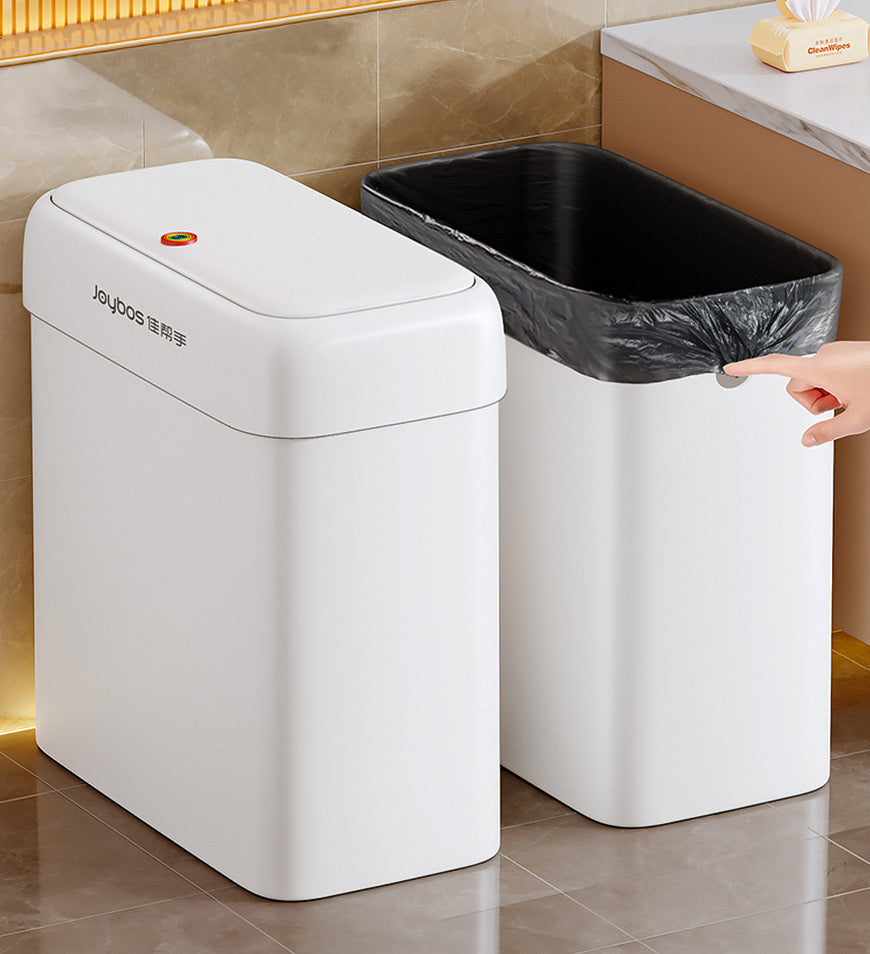 MIVLINA® Bathroom Narrow Press Trash Can With Pop-Up Lid Z103