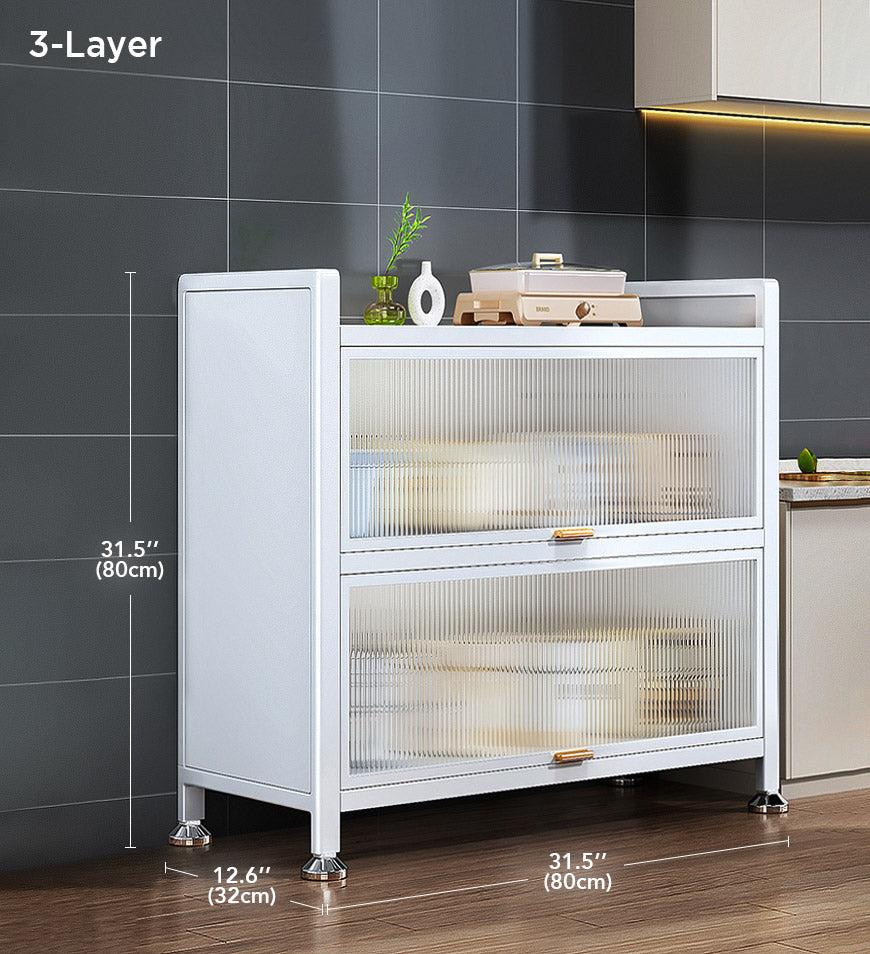 MIVLINA® 5-Tier / 3-Tier Heavy Duty Metal Multifunctional Kitchen Cabinet Storage Racks F86