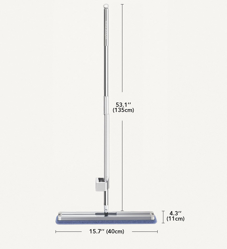 MIVLINA® 16" Microfiber Mop Floor Cleaning System with 4 Mop Pads