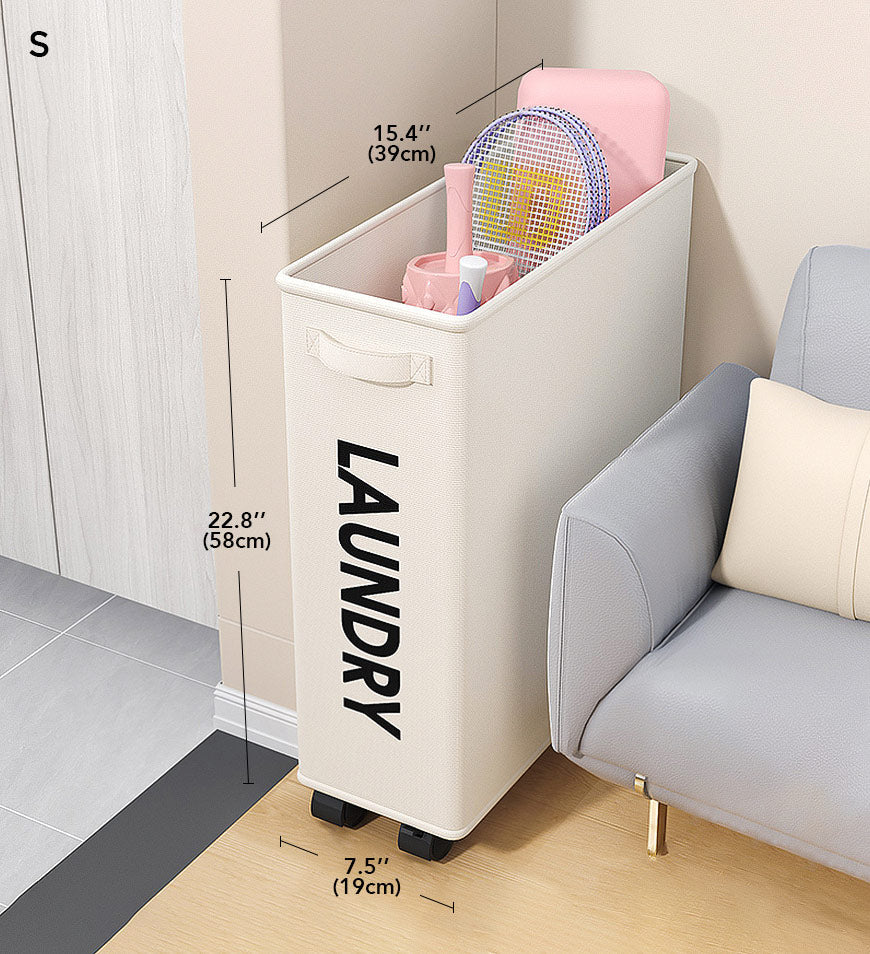 MIVLINA®Collapsible Laundry Hamper with Wheels F9