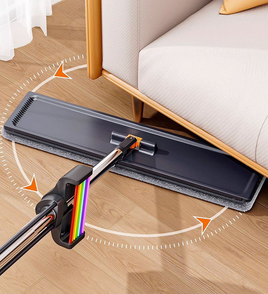 MIVLINA® 50CM Household Flat Mop With 4 Refills Z4