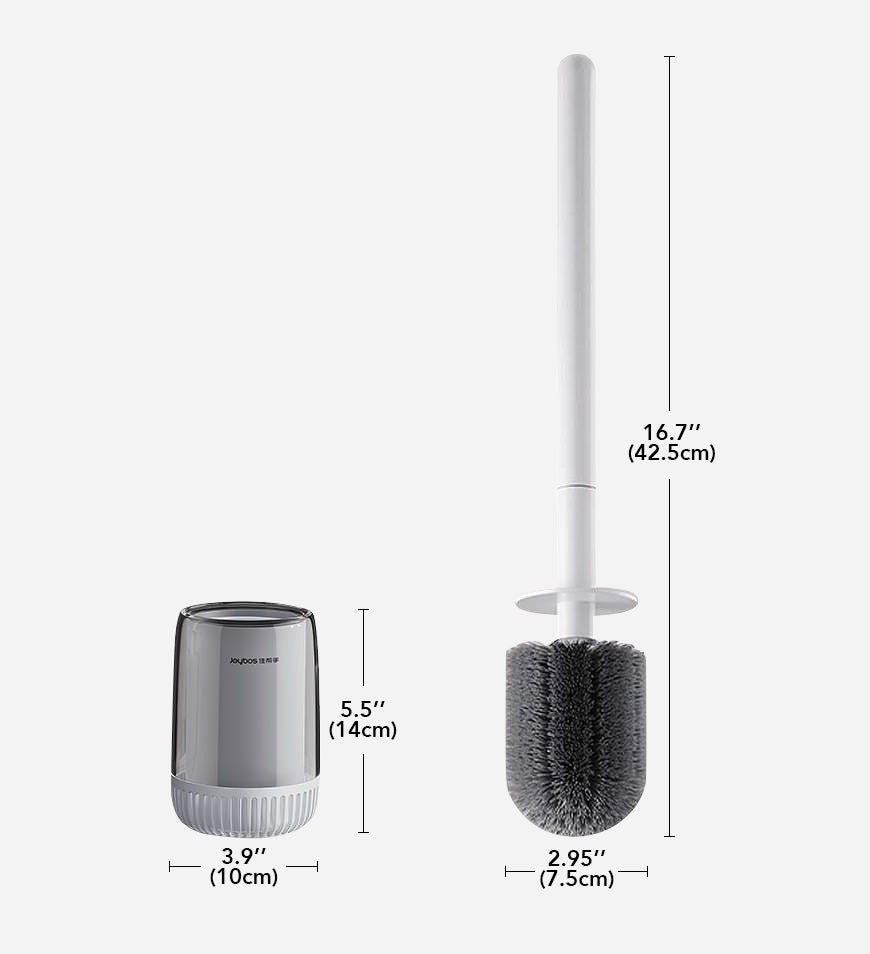 MIVLINA® Wall Mounted Or Standing Toilet Bowl Brush And Holder Set With Fine Bristles Z200