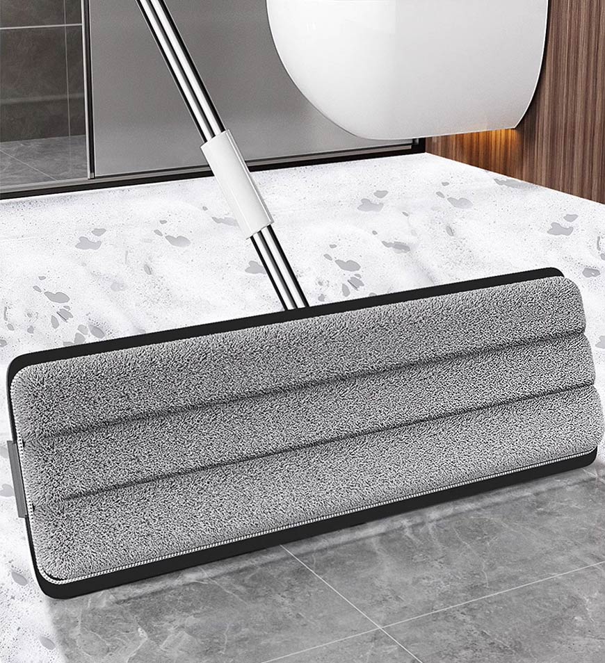 MIVLINA® 2 Pcs Large Flat Floor Mop and Bucket Set With Upgrade Wringer Set Z41
