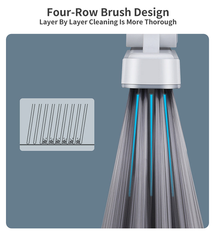 MIVLINA® Standing Dustpan and Broom  for Indoor Lobby Office Kitchen Sweeping