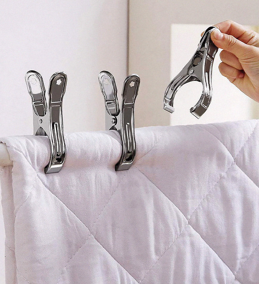 MIVLINA® 8 Packs Super Jumbo stainless Clips for Quilts F23