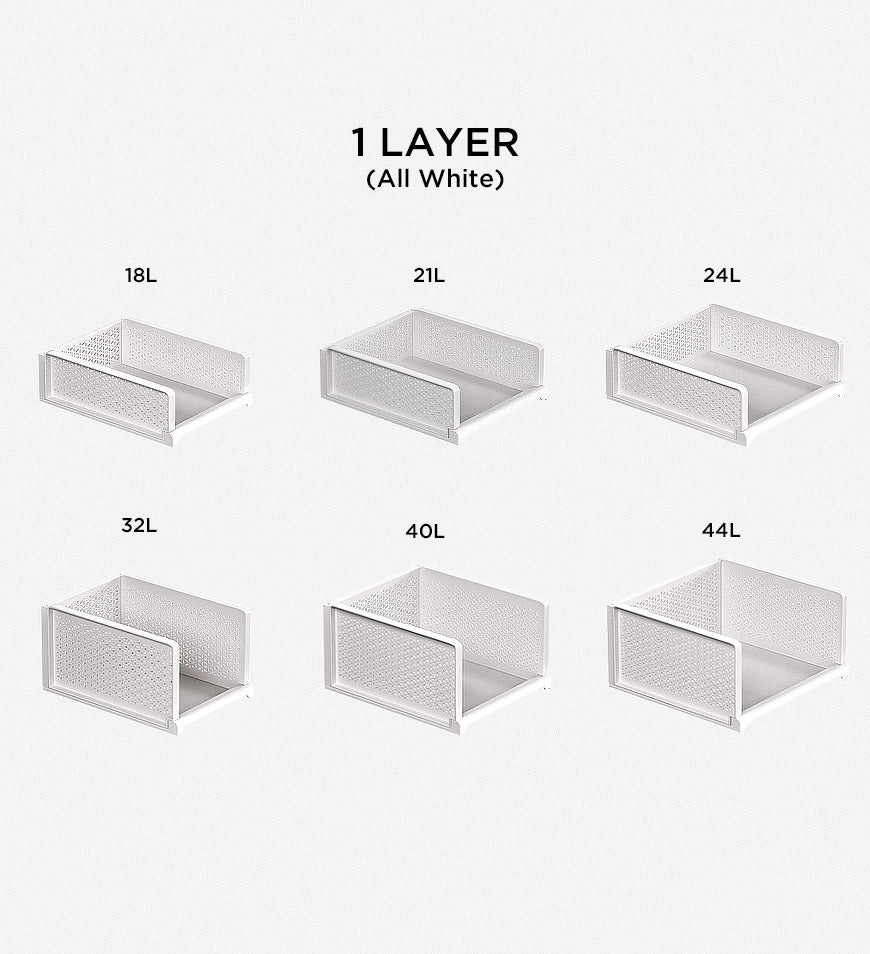 MIVLINA® Stackable Clothes Storage Basket