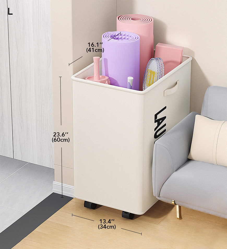 MIVLINA®Collapsible Laundry Hamper with Wheels F9