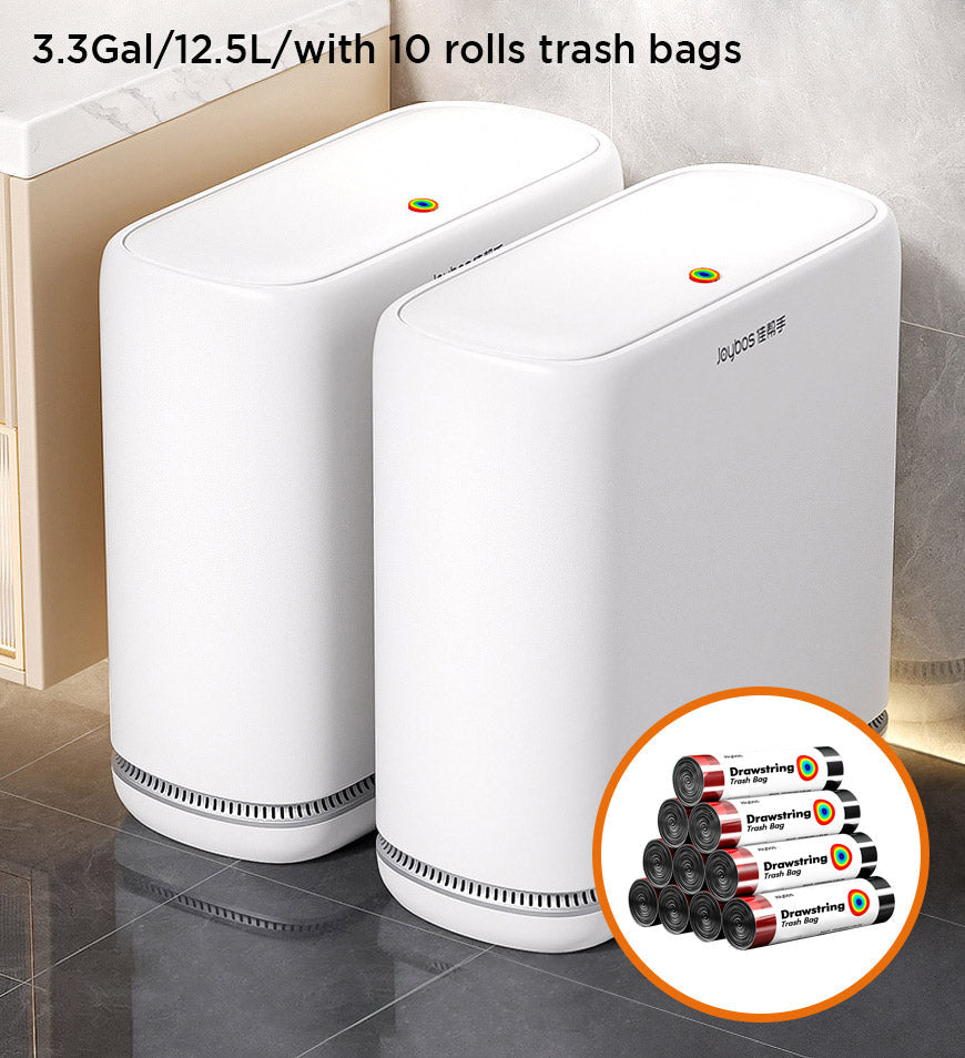 MIVLINA® 3.3Gal Bathroom Slim Press Top Lid Trash Can Z29