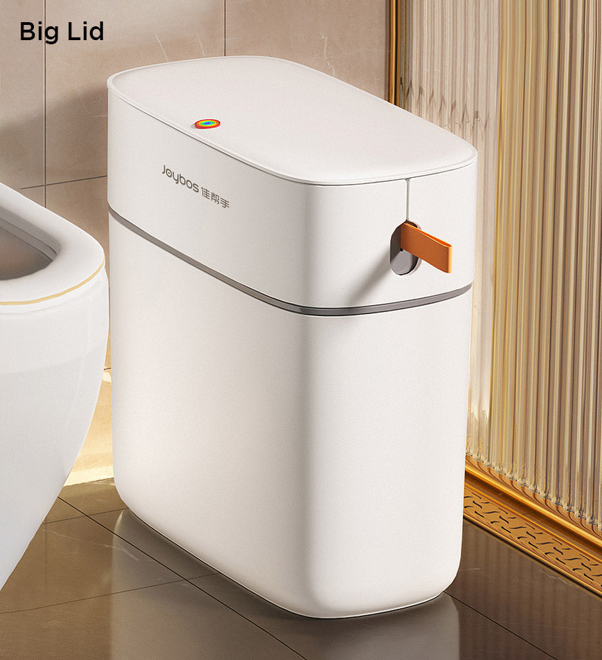 MIVLINA® 15L Narrow Bathroom Trash Can with Lid Z90