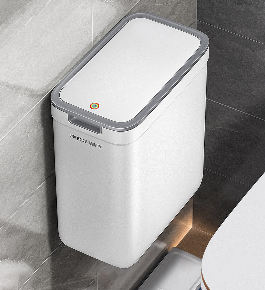 MIVLINA® Wall Mountable Narrow Trash Can with Lid Z68