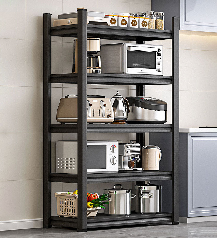 MIVLINA® 5-Layer Heavy-duty Metal Shelves Black F34