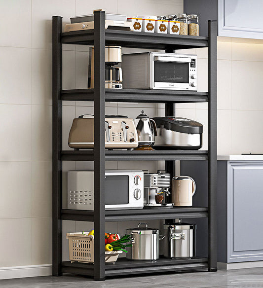 MIVLINA® 5-Layer Heavy-duty Metal Shelves Black F34