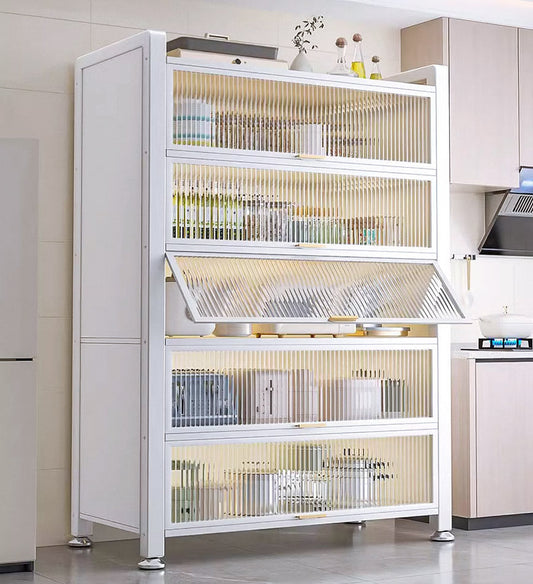 MIVLINA® New Upgrade Large Metal Kitchen Storage Cabinet F240
