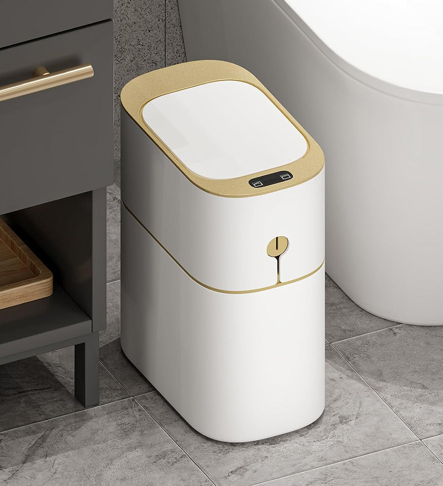 MIVLINA® 4 Gallon Automatic Touchless Smart Bathroom Trash Can Z96