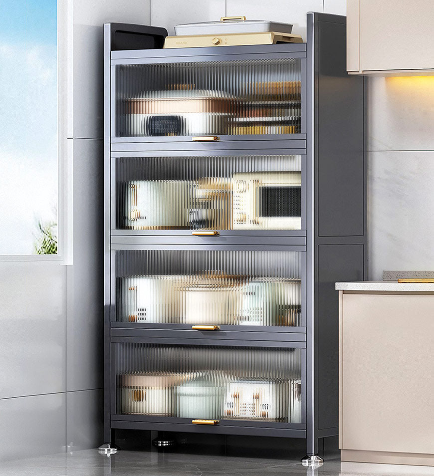 MIVLINA® 5-Tier / 3-Tier Heavy Duty Metal Multifunctional Kitchen Cabinet Storage Racks F86