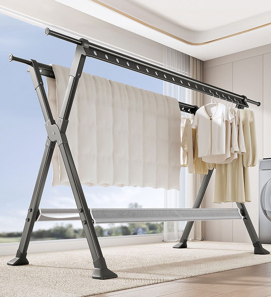 MIVLINA® 90 Inches Heavy Metal Folding Portable Clothes Drying Rack F212