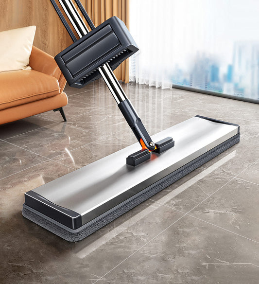MIVLINA® 59 Inch Alloy Flat Mop And Bucket For Home With Extra Refills Z149