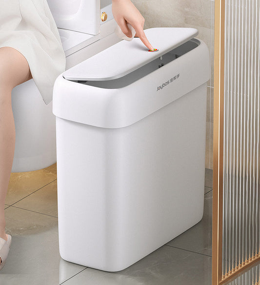 MIVLINA® Bathroom Narrow Press Trash Can With Pop-Up Lid Z103