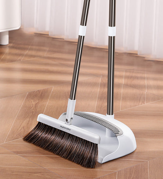 MIVLINA® Broom and Dustpan Set with 130 cm Adjustable Long Handle Z158