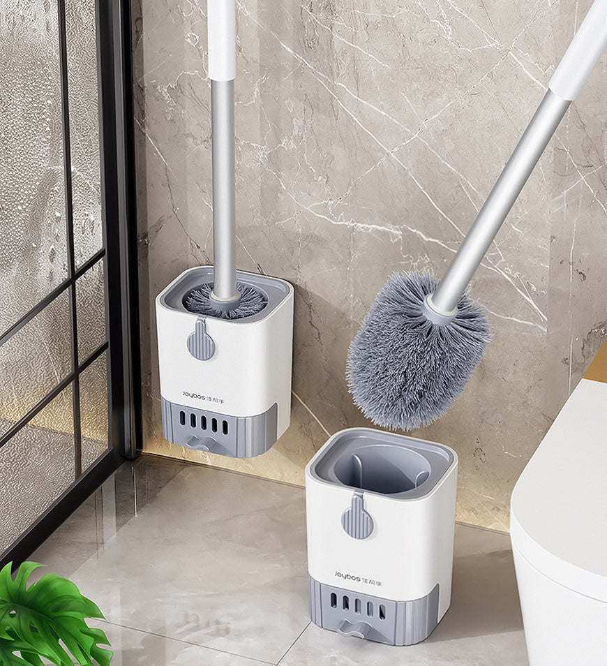 MIVLINA® Toilet Bowl Brush And Holder Set With Aluminum Alloy Long Handle F206
