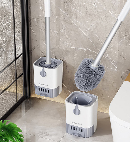 MIVLINA® Toilet Bowl Brush And Holder Set With Aluminum Alloy Long Handle F206