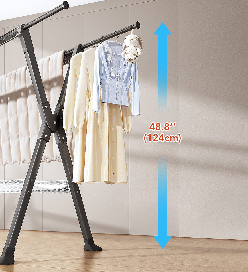MIVLINA® 90 Inches Heavy Metal Folding Portable Clothes Drying Rack F212