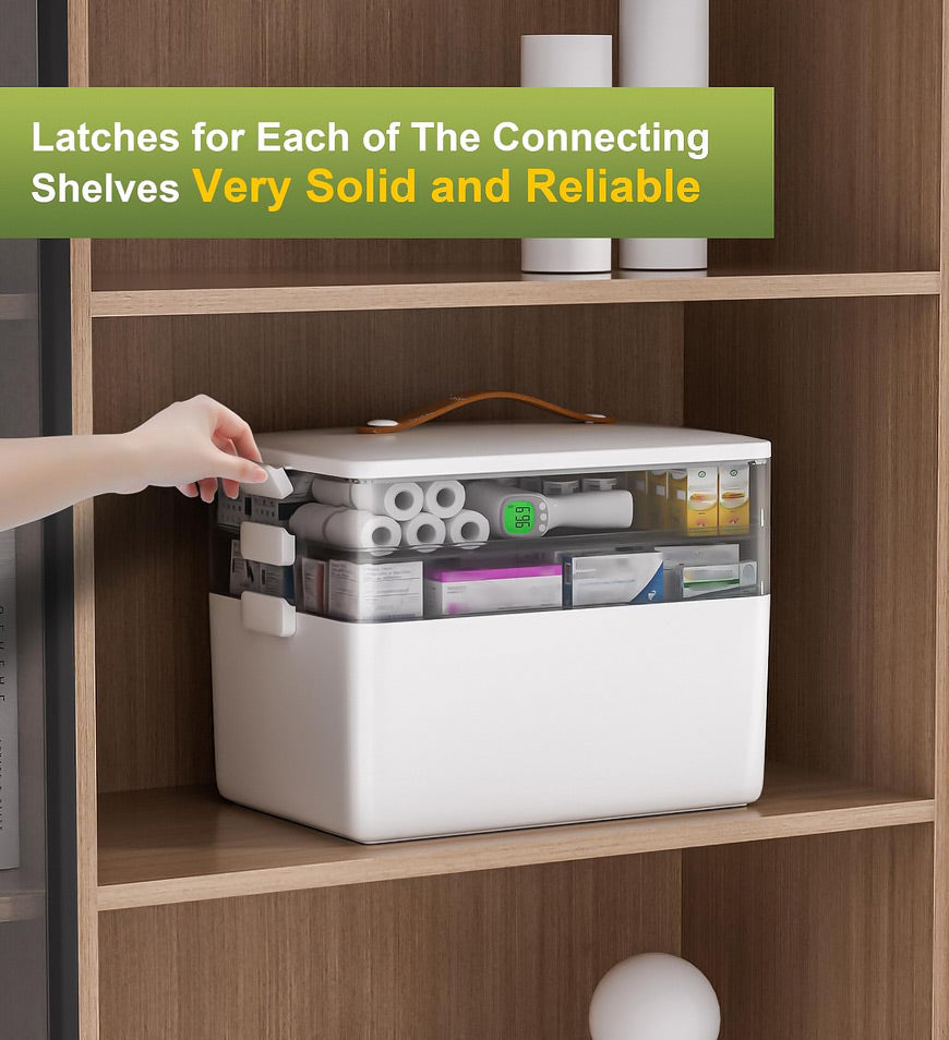 MIVLINA® 3-Tier Medicine Cabinet Organizer