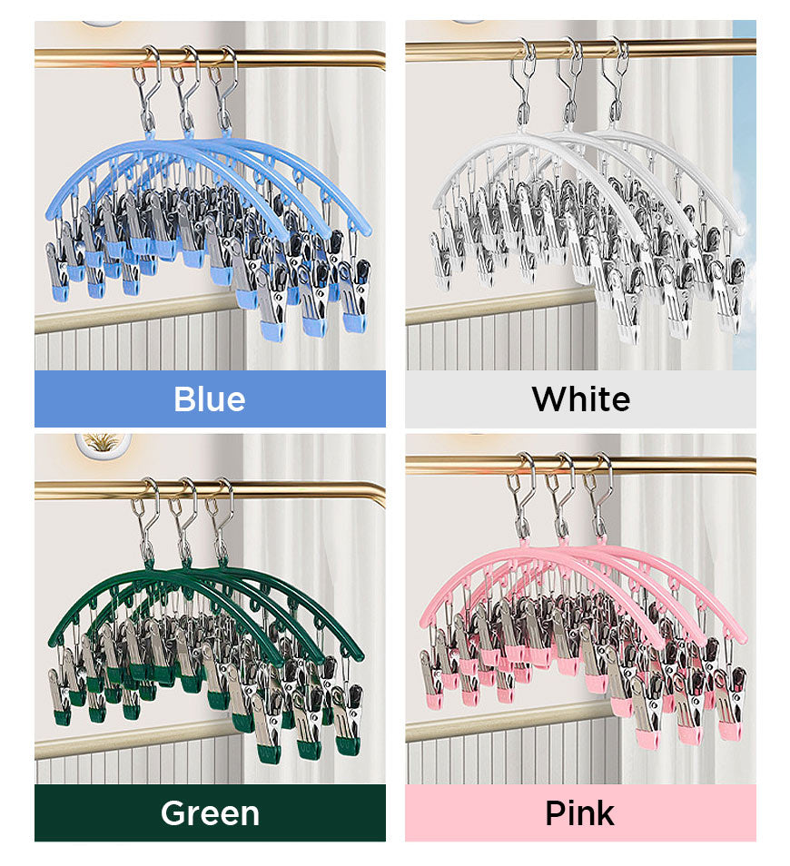 MIVLINA® Stainless Steel Laundry Drying Rack Windproof Clothes Hangers F247