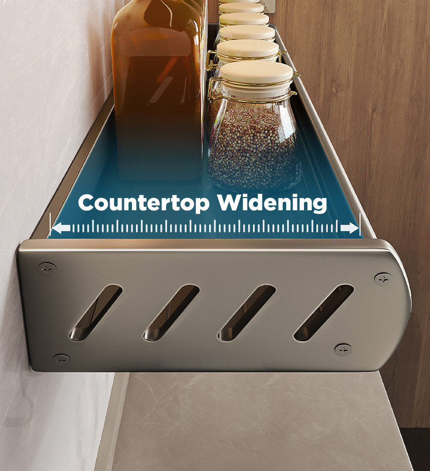 MIVLINA® Adjustable Kitchen Storage Rack Without Punching for Home F200