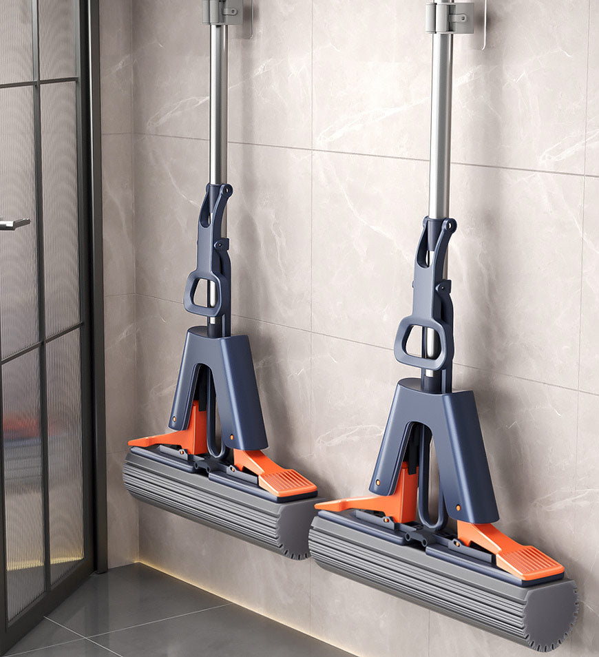 MIVLINA® Upgraded Wing Self Squeeze Spong Mop With 2 Refills Z176